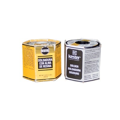 Rollo de Soldadura KESTER de 60% Sn y 40% Pb de 0.025 con 454 gr.